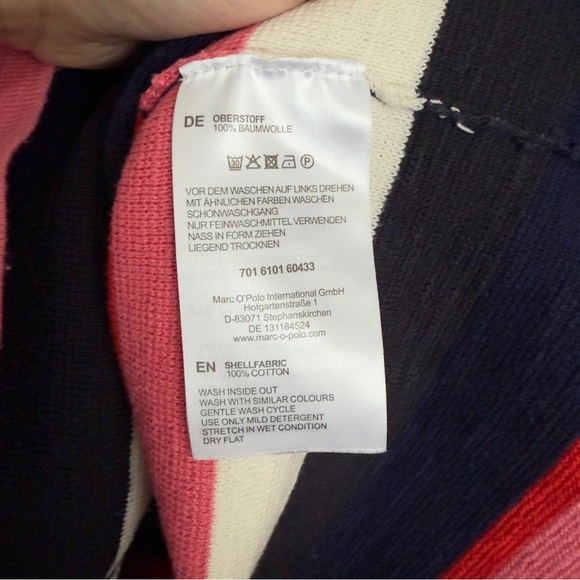 ☁️ Marc O’Polo Striped Cotton Sweater | 100% Cotton | XS - Picture 3 of 7